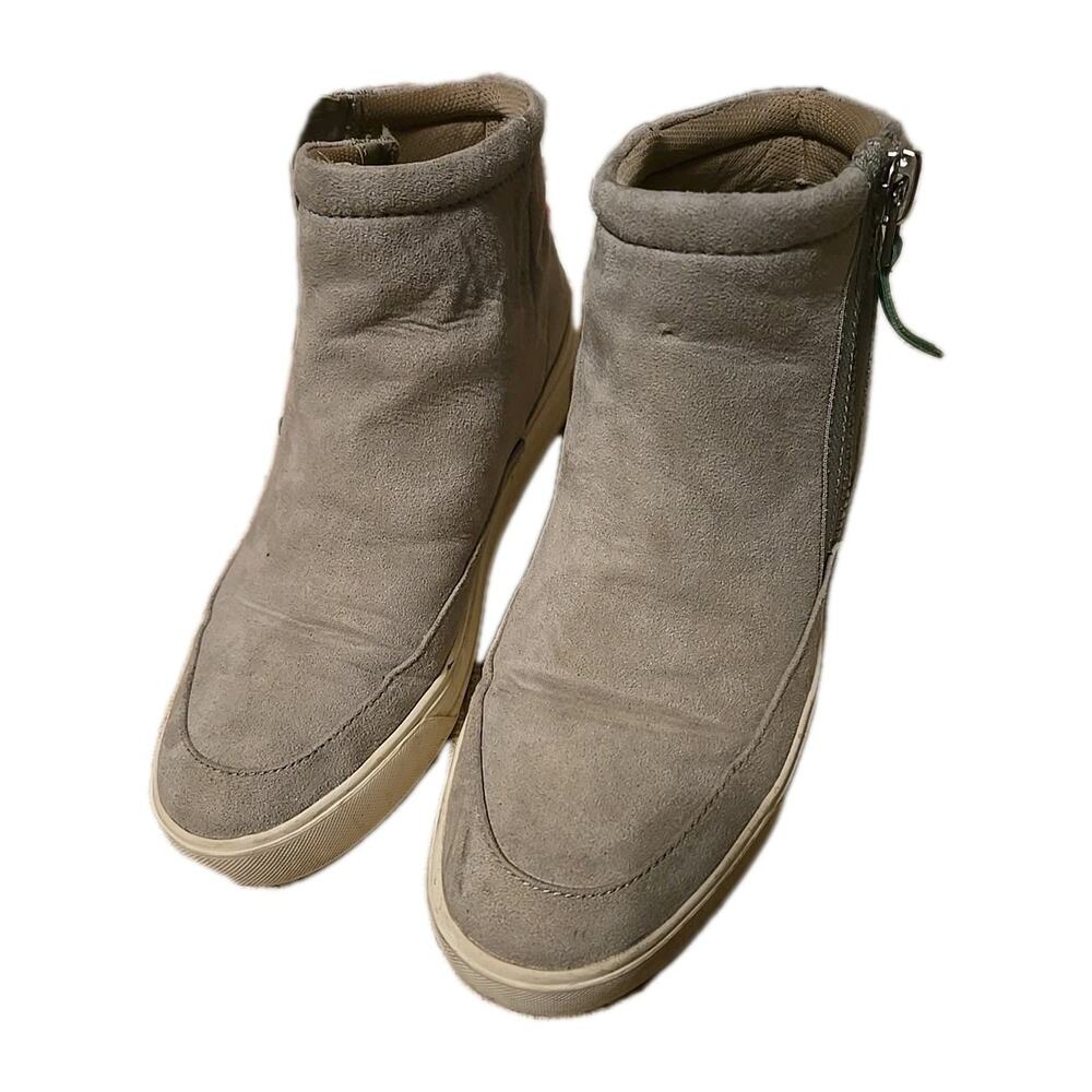 Naturalizer faux suede Ankle Boot gray size 8 Cushioned With Raised Instep